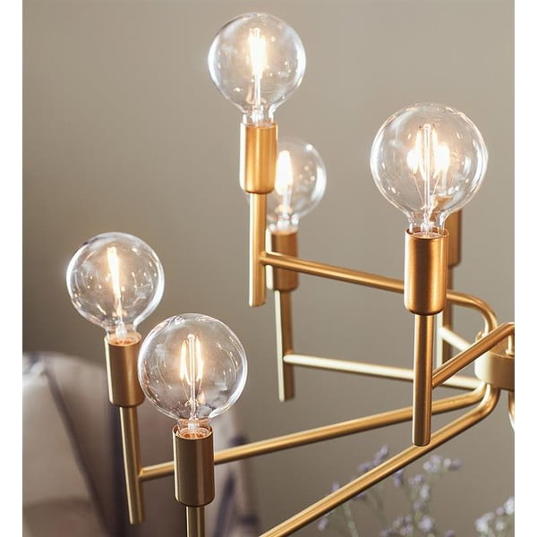 Dvanajsterna viseča svetilka v zlati barvi Markslöjd Regent-image-2