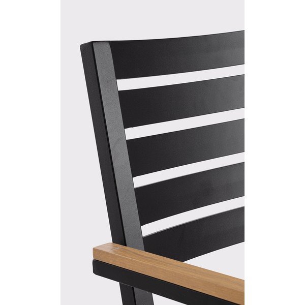 Antracitno siv kovinski vrtni stol Henna – Bizzotto-image-1