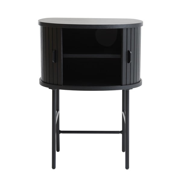 Črna nočna omarica Nola – Unique Furniture-image-1