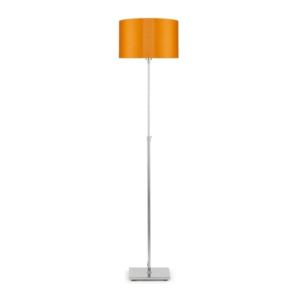 Siva prostostoječa svetilka z oranžnim senčnikom Citylights Bonn