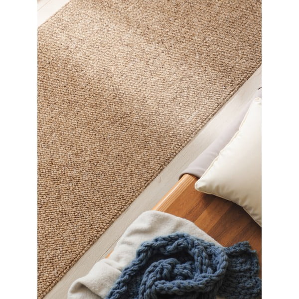 Svetlo rjav pralen tekač 80x240 cm Rocco Caramel – Elle Decoration-image-3