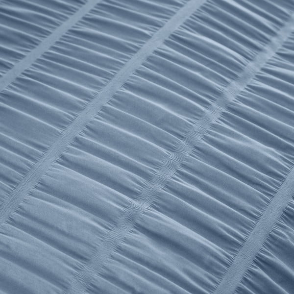 Modra enojna posteljnina iz krepa 135x200 cm Seersucker – Catherine Lansfield-image-4