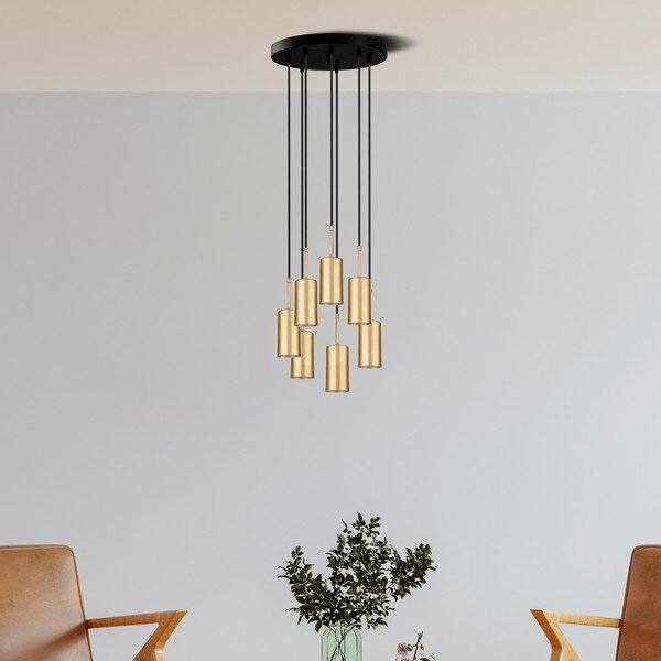 Zlata viseča svetilka Squid Lighting Geo, višina 120 cm-image-2