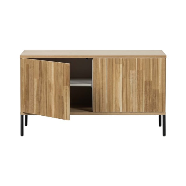 TV omarica v hrastovem dekorju v naravni barvi 100x56x44 cm Gravure – WOOOD-image-3