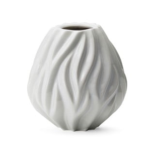 Bela porcelansta vaza Morsø Flame, višina 15 cm
