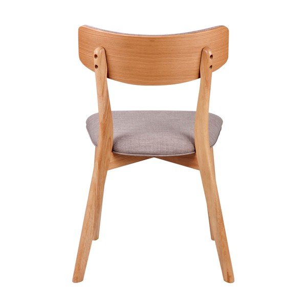 Komplet 2 svetlo sivih jedilnih stolov sømcasa Anais-image-1