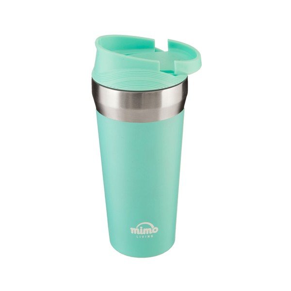 Turkizna potovalna termo skodelica iz nerjavečega jekla Premier Housewares Mimo, 380 ml-image-1