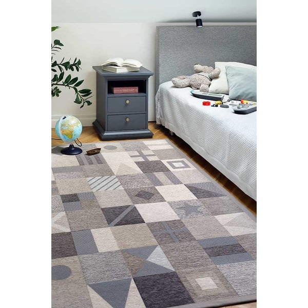 Rjavo-bež otroška preproga 200x140 cm Laeva - Narma-image-2