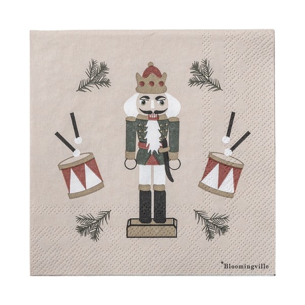 Papirnati prtički v kompletu 20 ks 25x25 cm Jolly – Bloomingville-image-2