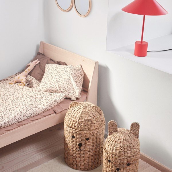 Otroške škatle za shranjevanje v kompletu 2 ks iz morske trave v naravni barvi ø 28,5x49,5 cm Bear & Rabbit – OYOY Mini-image-1