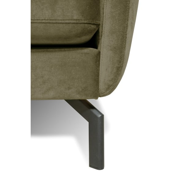 Zelena kotna žametna sedežna garnitura Scandic Magic, levi kot-image-4