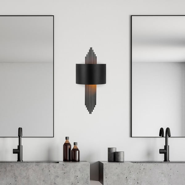 Črna stenska svetilka Rayi – Opviq lights-image-2