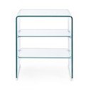 Steklena stranska mizica 40x50 cm Iride – Bizzotto