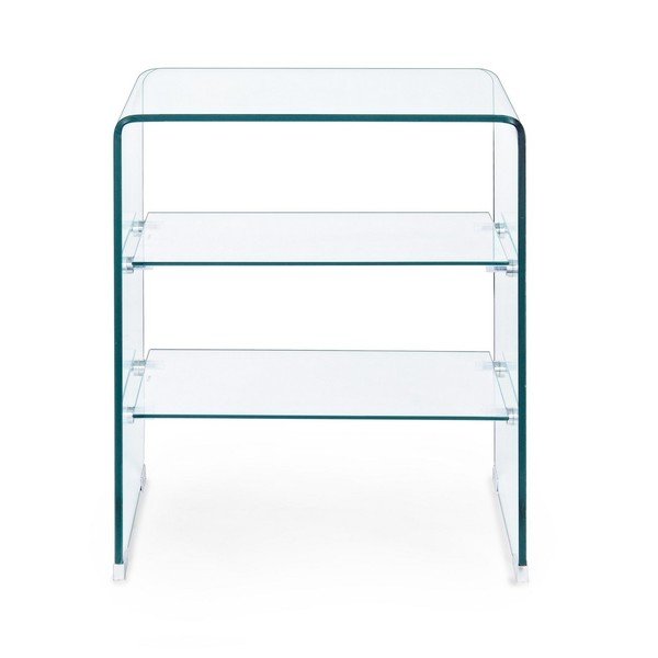 Steklena stranska mizica 40x50 cm Iride – Bizzotto