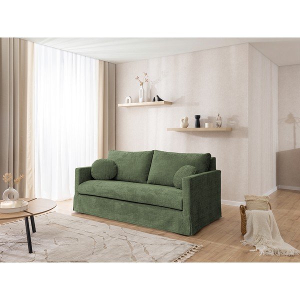 Zelena sedežna garnitura 195 cm Paphos – Ropez-image-2