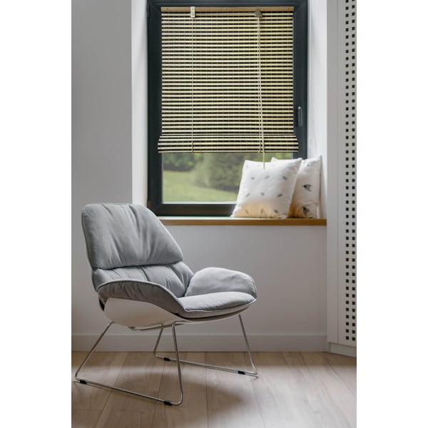 Bambusov rolo v črni in naravni barvi 200x160 cm Vela – Gardinia-image-1