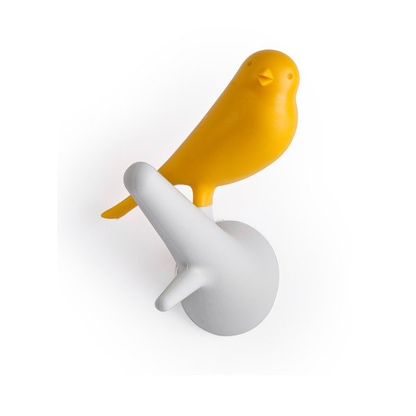 Komplet 4 kljukic vrabcev, bela/rumena-image-2