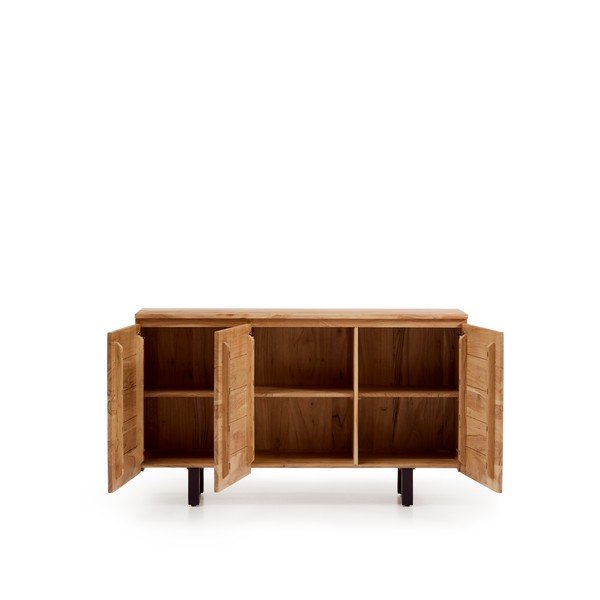 Komoda iz masivne akacije v naravni barvi 150x88x40 cm Uxue – Kave Home-image-4