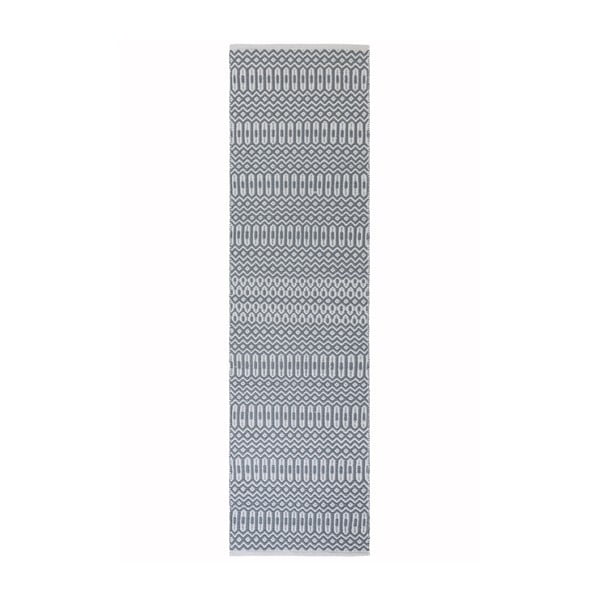 Sivo-bel tekač Asiatic Carpets Halsey, 66 x 240 cm