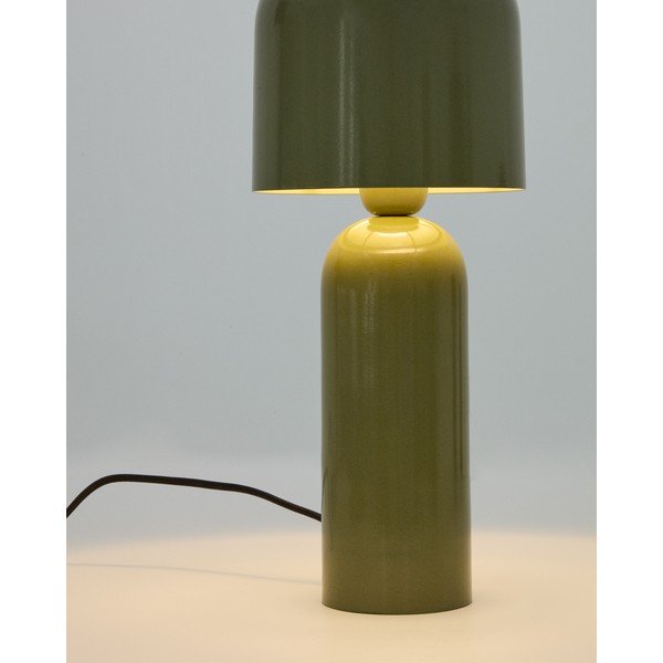 Zelena kovinska namizna svetilka (višina 38 cm) Monze – Kave Home-image-3