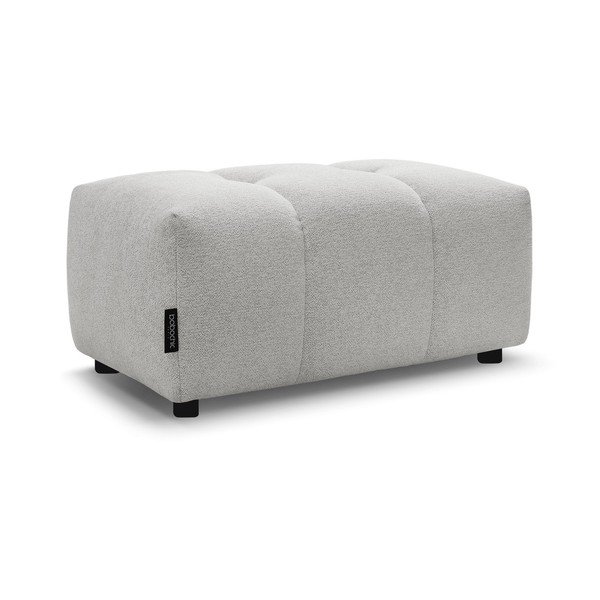 Svetlo siv tabure iz šenilje Roxelane – Bobochic Paris-image-3