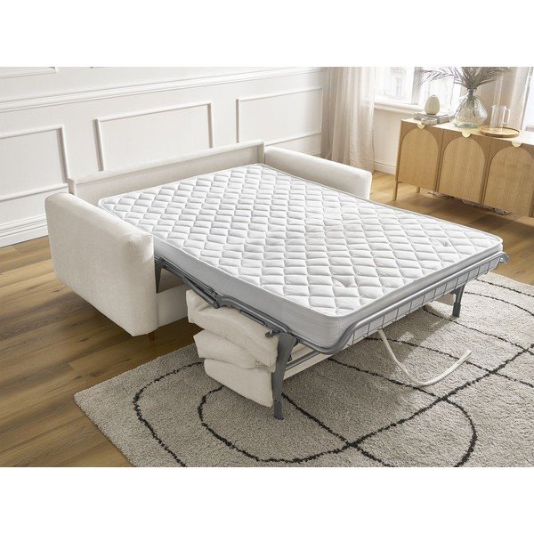 Bež raztegljiva sedežna garnitura za spanje 220 cm Cocoone – Bobochic Paris-image-1