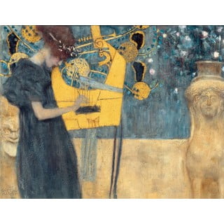 Reprodukcija slike Gustav Klimt - Music, 70 x 55 cm