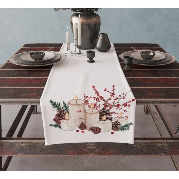 Namizni tekač z božičnim motivom 45x140 cm Merry Christmas – Mila Home-image-1