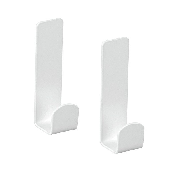 Beli obešalniki v kompletu 2 ks iz nerjavečega jekla z namestitvijo brez vrtanja Lizan – Wenko