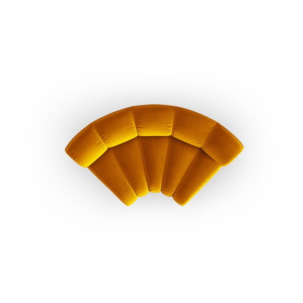 Rumen žameten modul za sedežno garnituro (s kotom po izbiri) Lupine – Micadoni -image-2