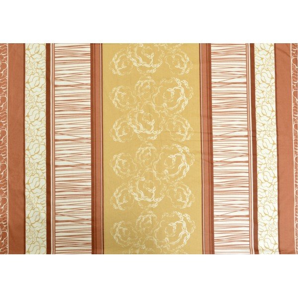 Rumeno-oranžna posteljnina iz bombažnega satena 140x200 cm Stripes -image-1