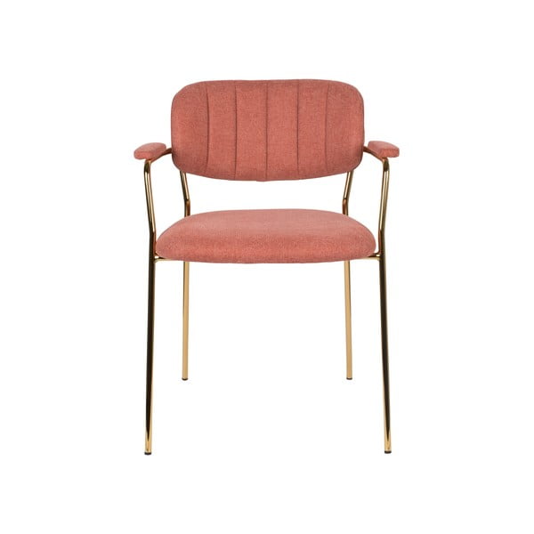 Rožnati jedilni stoli v kompletu 2 ks Jolien – White Label-image-2