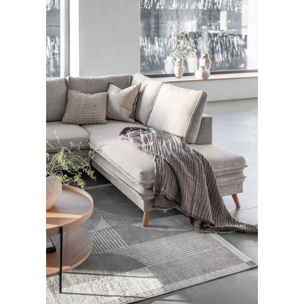 Bež raztegljiva kotna sedežna garnitura (desni kot) Charming Charlie – Miuform-image-4