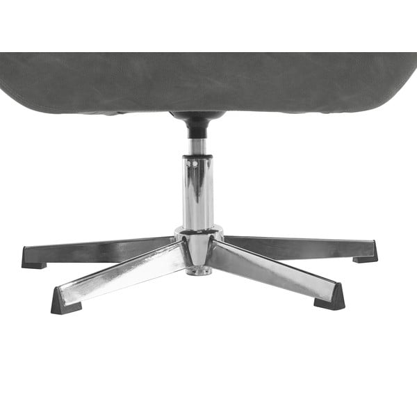 Siv fotelj iz umetnega usnja Naomi - Støraa -image-4