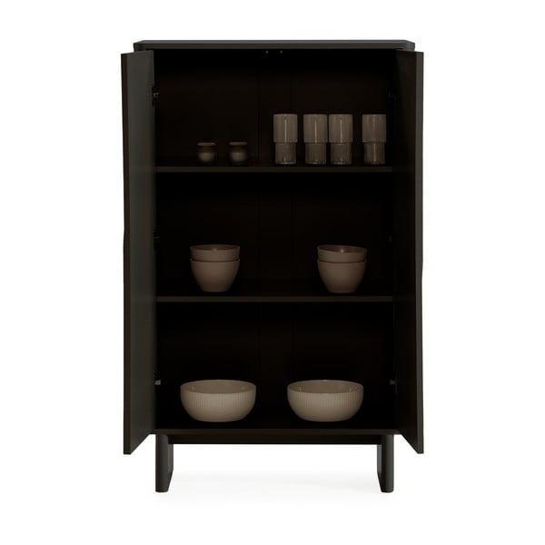 Črna omarica 80x130x40 cm Solei – MOME-image-1
