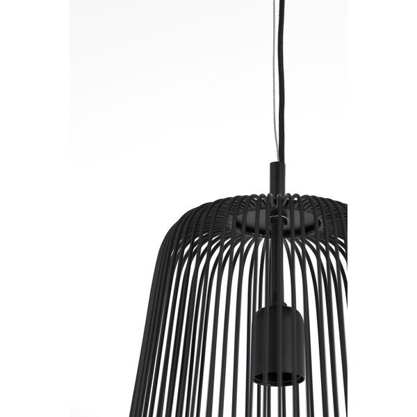 Črna stropna svetilka ø 27 cm Rilanu - Light & Living-image-1