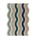 Modra ročno tkana volnena preproga 140x200 cm Cascade Wool – Flair Rugs