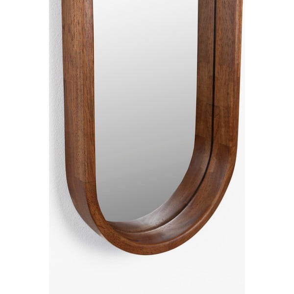 Stensko ogledalo z lesenim okvirjem 24x120 cm Nyko – White Label-image-2