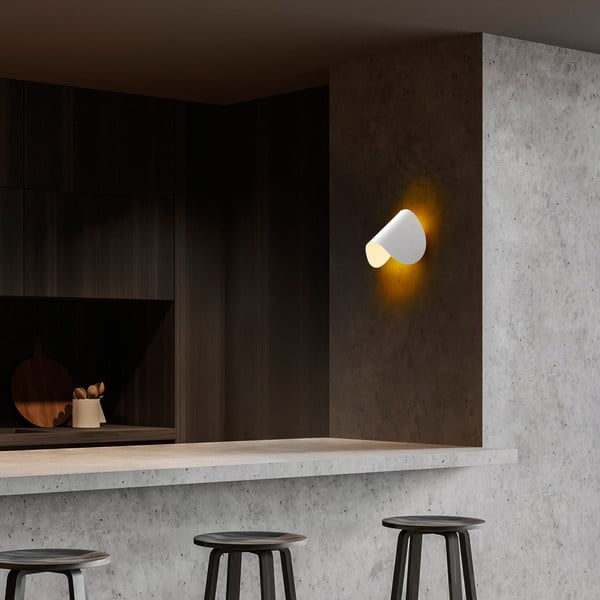 Bela LED stenska svetilka Heybe – Opviq lights-image-3