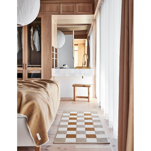 Oker rumen/bež zunanji in notranji tekač 70x160 cm Pix Vanilla Ochre – Pappelina-image-1
