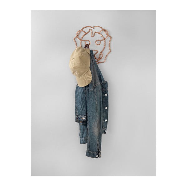 Stenski obešalnik v obliki leva Metaltex, širina 27 cm-image-1