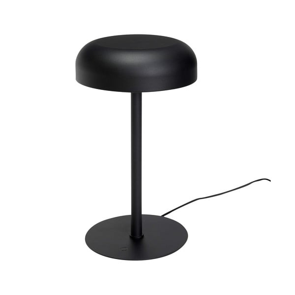 Črna LED zatemnitvena namizna svetilka (višina 37 cm) Velo – Hübsch-image-3
