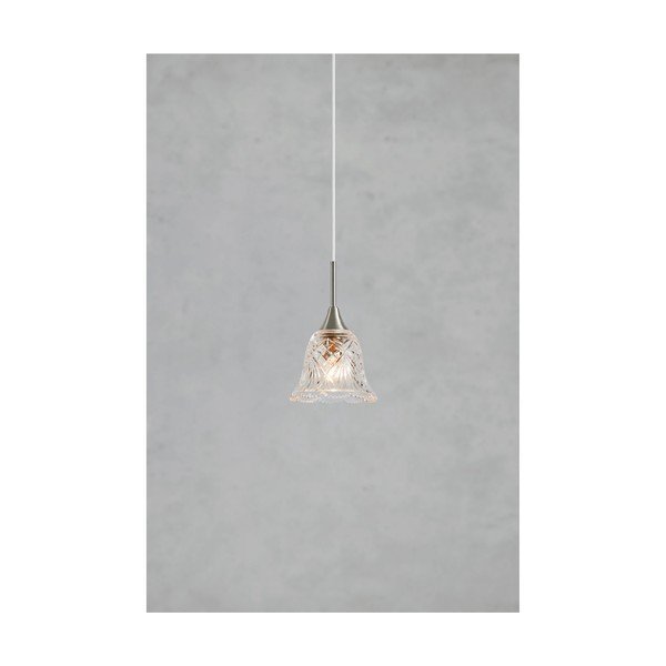 Viseča svetilka v srebrni barvi s steklenim senčilom ø 13,5 cm Luna – Markslöjd-image-2