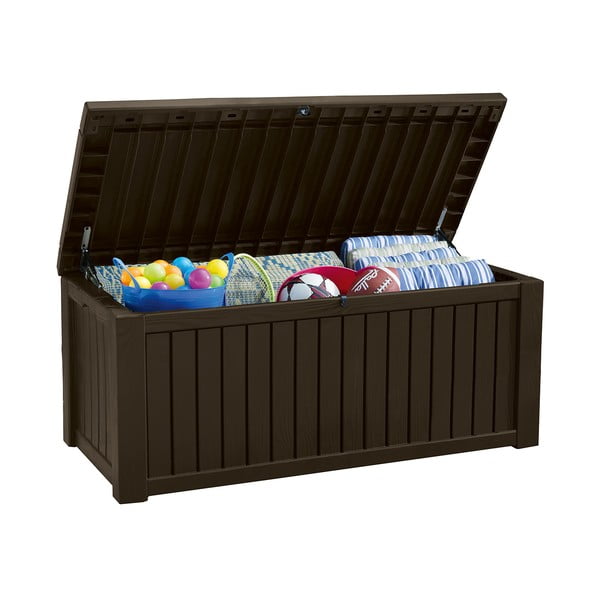 Antracitno siva plastična vrtna škatla za shranjevanje Rockwood – Keter-image-2