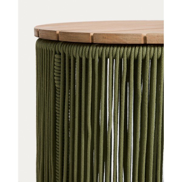 Okrogla vrtna mizica z mizno ploščo iz akacije ø 40 cm Dandara – Kave Home-image-3