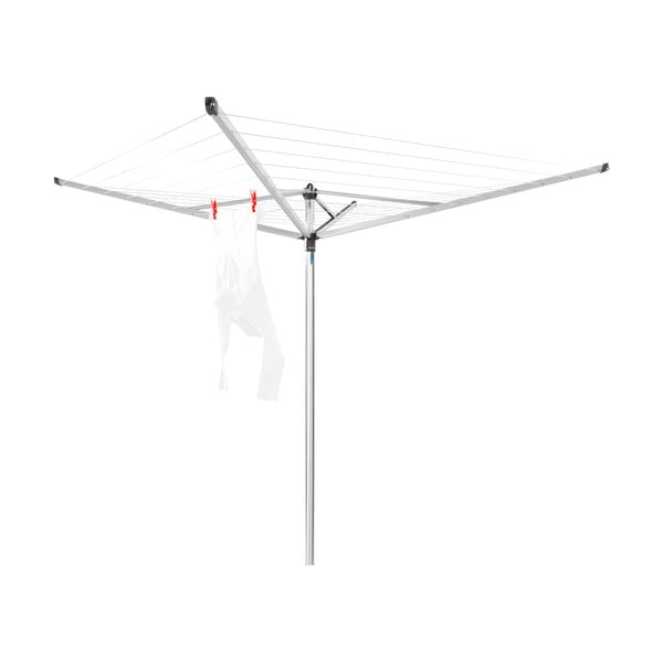 Vrtno stojalo za sušenje perila v srebrni barvi 40 m Topspinner – Brabantia