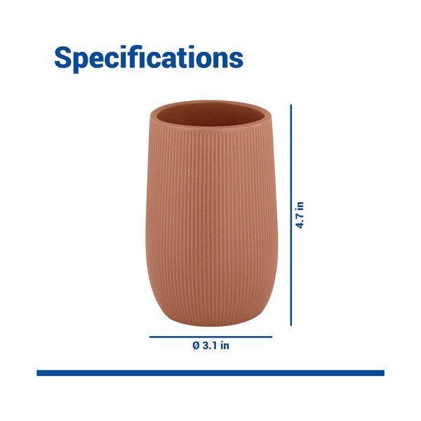 Rjav keramičen lonček za zobne ščetke Fablo – Wenko-image-4