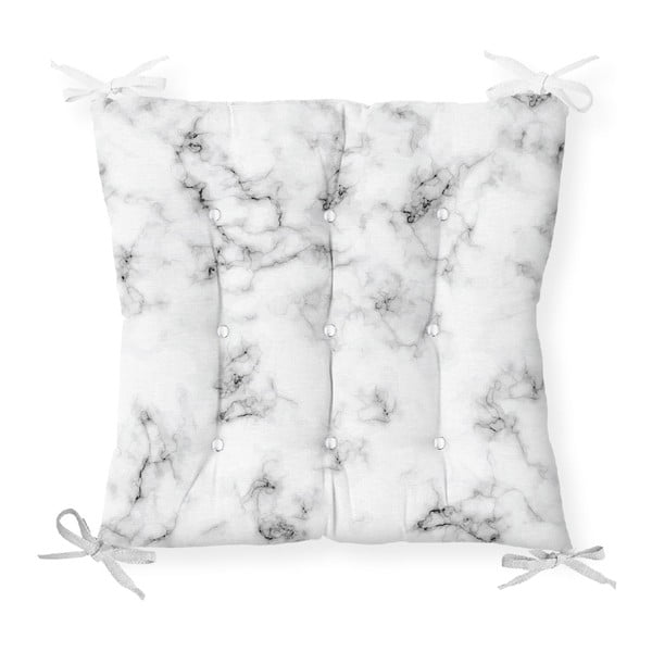Sedežna blazina iz mešanice bombaža Minimalist Cushion Covers Marble, 40 x 40 cm