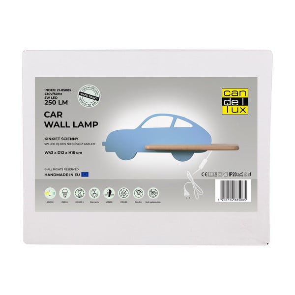 Modra otroška svetilka Car – Candellux Lighting-image-2