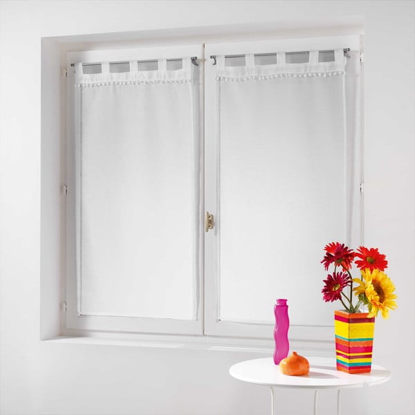Bele prosojne zavese iz tančice v kompletu 2 ks 60x90 cm Poupette – douceur d'intérieur-image-2
